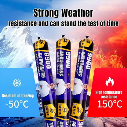Waterproof Silicone Sealant, Fast Fixing Fast Drying Roof Adhesive Aquarium Sealant (Pack of 3)